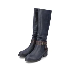 Rieker Women'S High-Shaft Boots Grey-Blue
