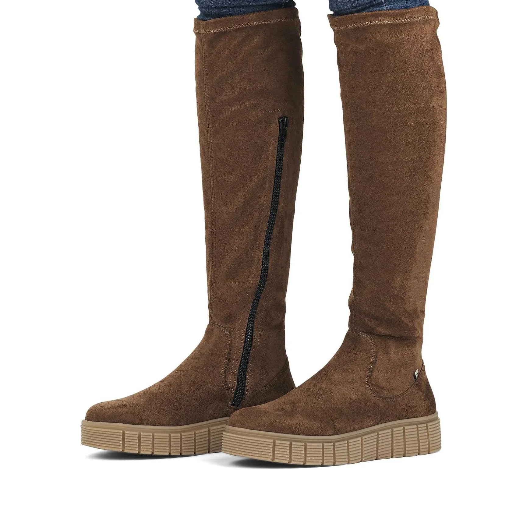 Rieker Women'S High-Shaft Boots Caramel Brown