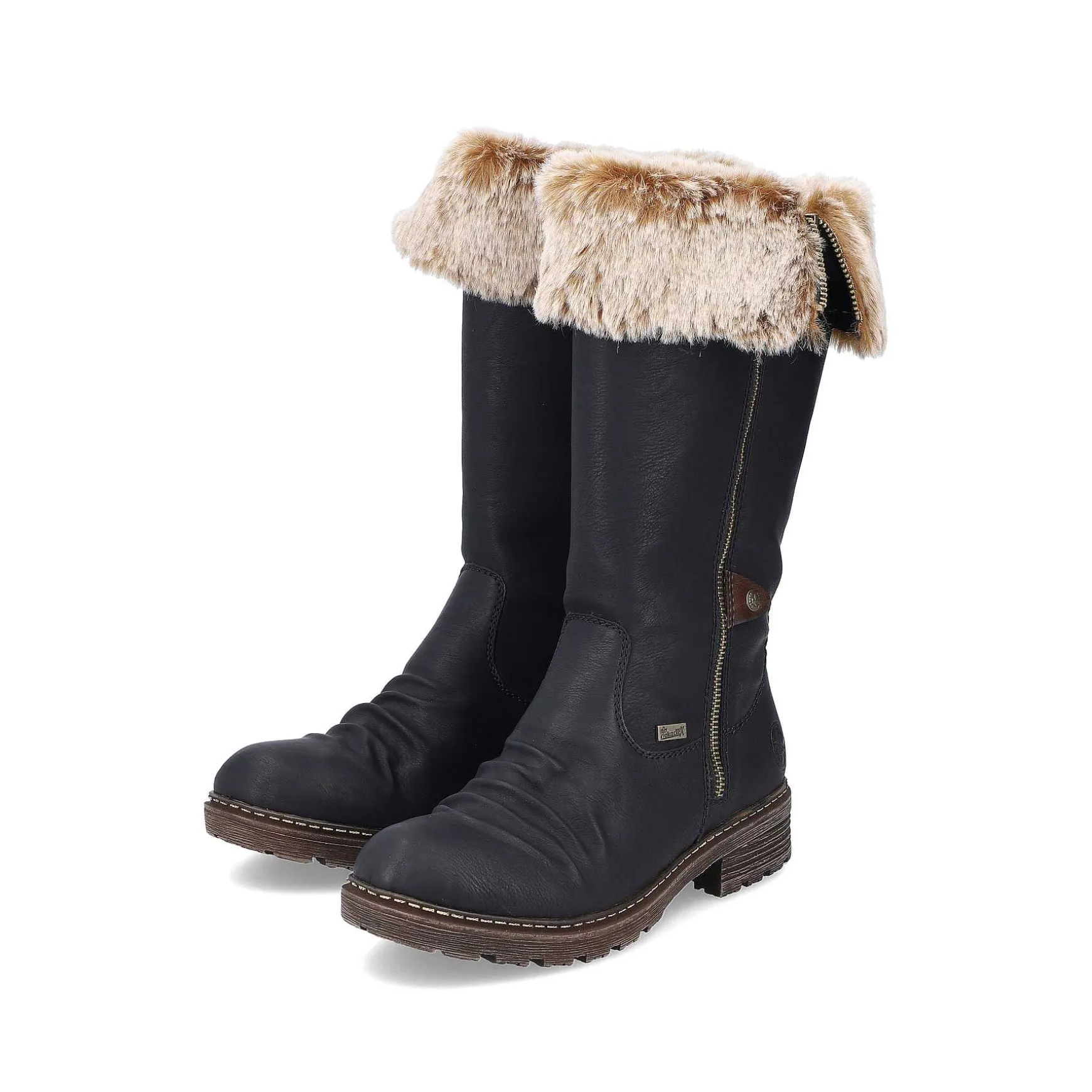 Rieker Women'S High-Shaft Boots Night Black