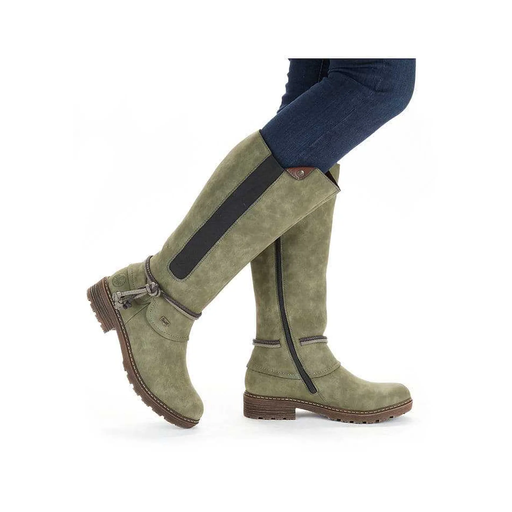 Rieker Women'S High-Shaft Boots Leaf Green