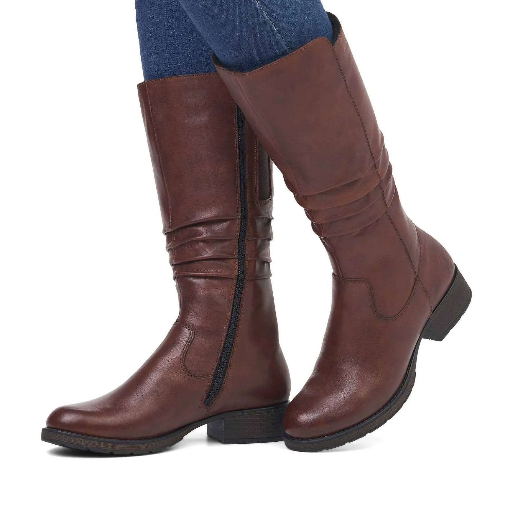 Rieker Women'S High-Shaft Boots Coffee Brown