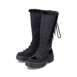 Rieker Women'S High-Shaft Boots Graphite Black