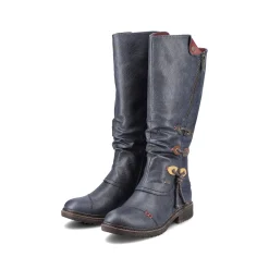 Rieker Women'S High-Shaft Boots Ocean Blue