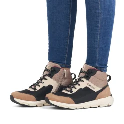 Rieker Women'S High-Top Sneakers Hazel-Wood Black