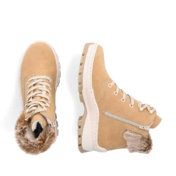 Rieker Women'S Laced Boots Caramel Brown