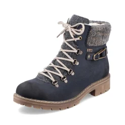 Rieker Women'S Laced Boots Ocean Blue
