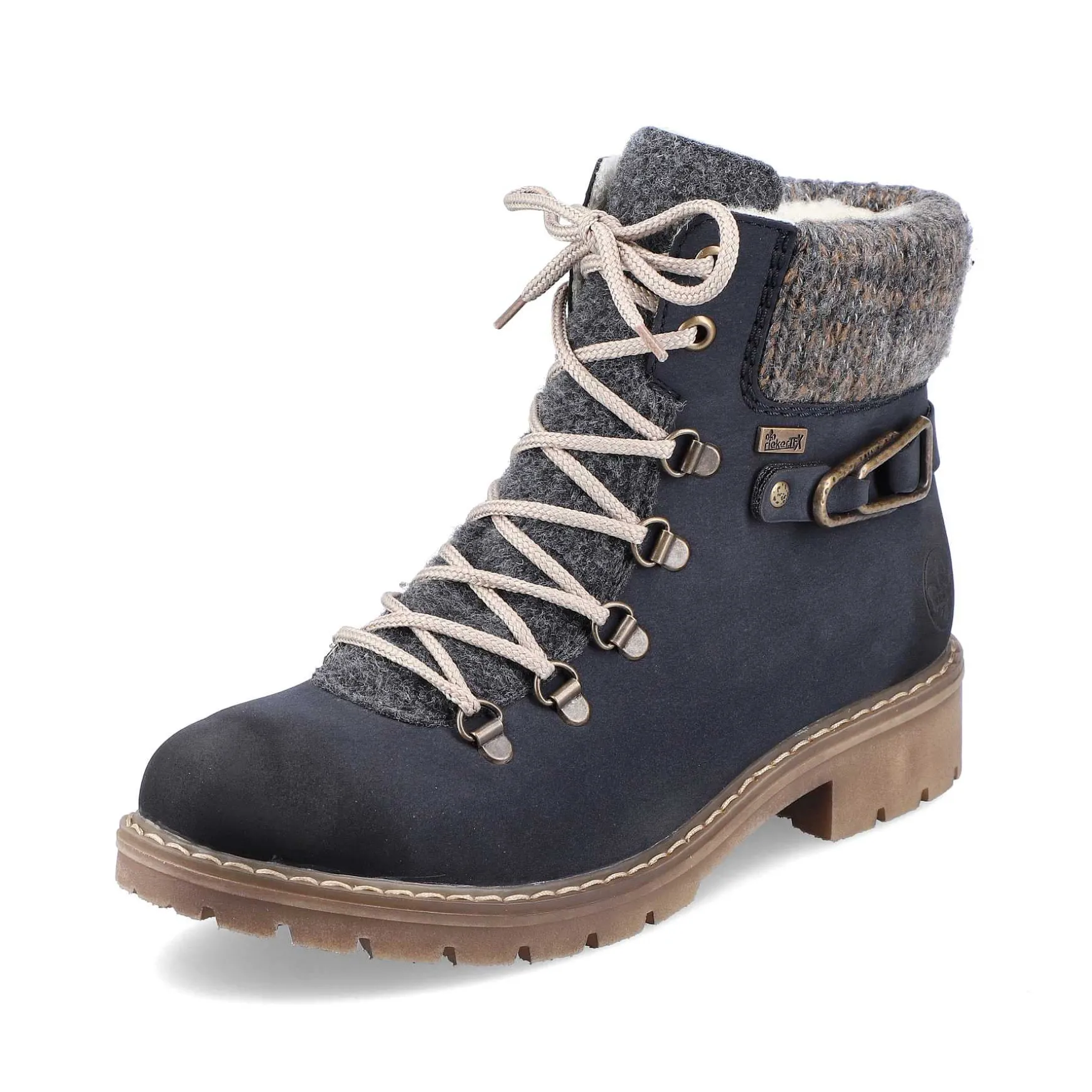 Rieker Women'S Laced Boots Ocean Blue