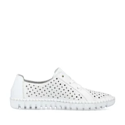 Rieker Women'S Laced Shoes Pearl White