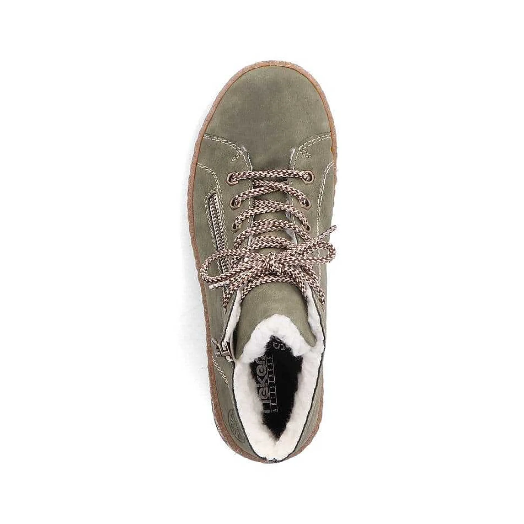 Rieker Women'S Laced Shoes Leaf Green