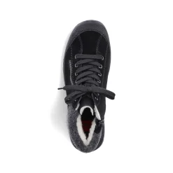 Rieker Women'S Lace-Up Shoes Graphite Black