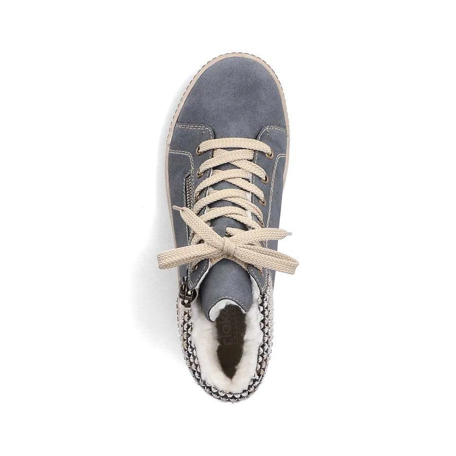 Rieker Women'S Lace-Up Shoes Blue-Gray