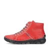 Rieker Women'S Lace-Up Shoes Fire Red