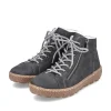 Rieker Women'S Lace-Up Shoes Asphalt Gray