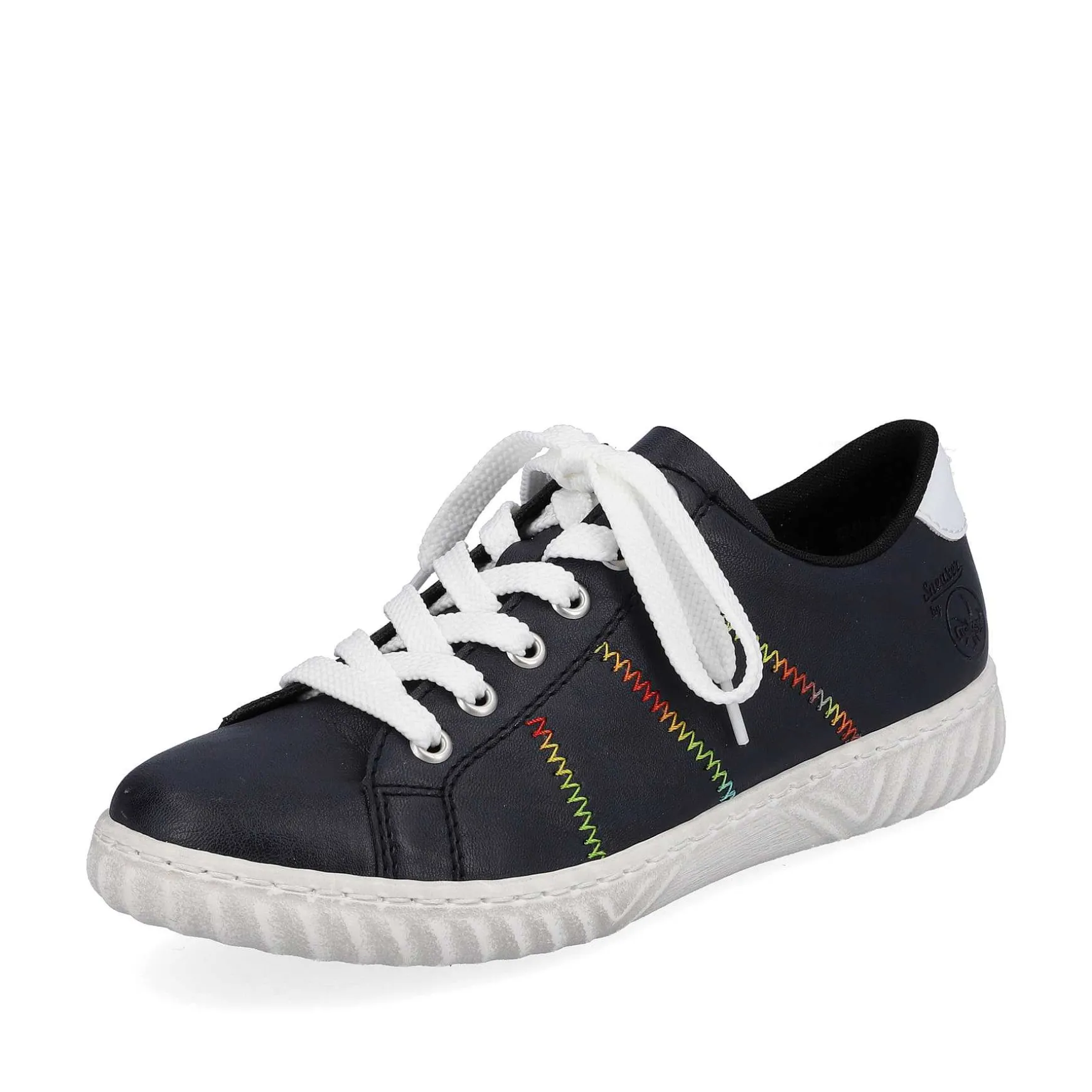 Rieker Women'S Lace-Up Shoes Navy Blue