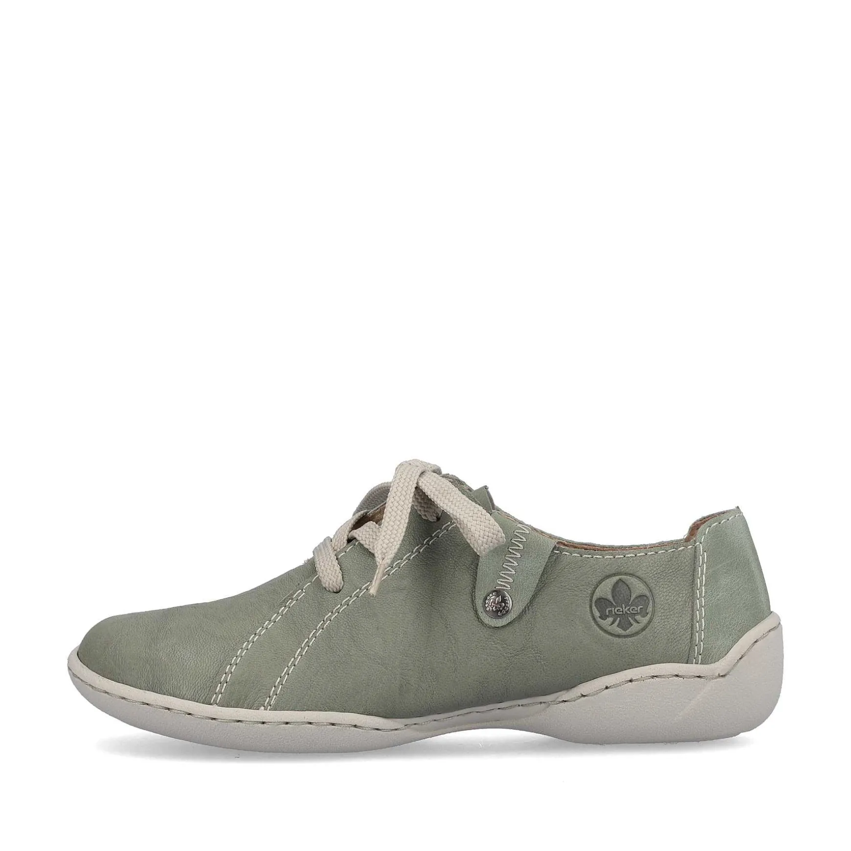 Rieker Women'S Lace-Up Shoes Green Gray