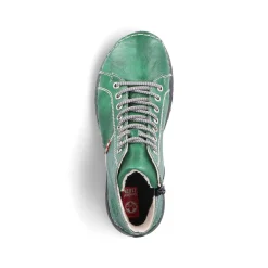 Rieker Women'S Lace-Up Shoes Emerald Green