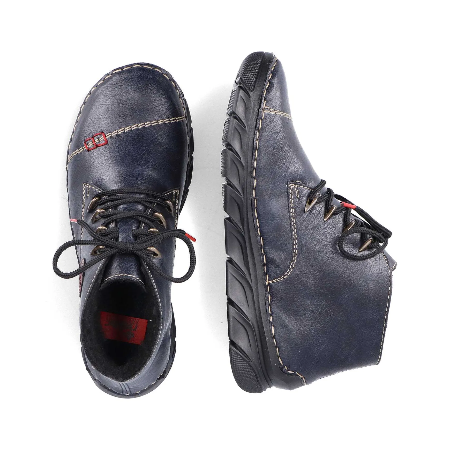 Rieker Women'S Lace-Up Shoes Navy Blue