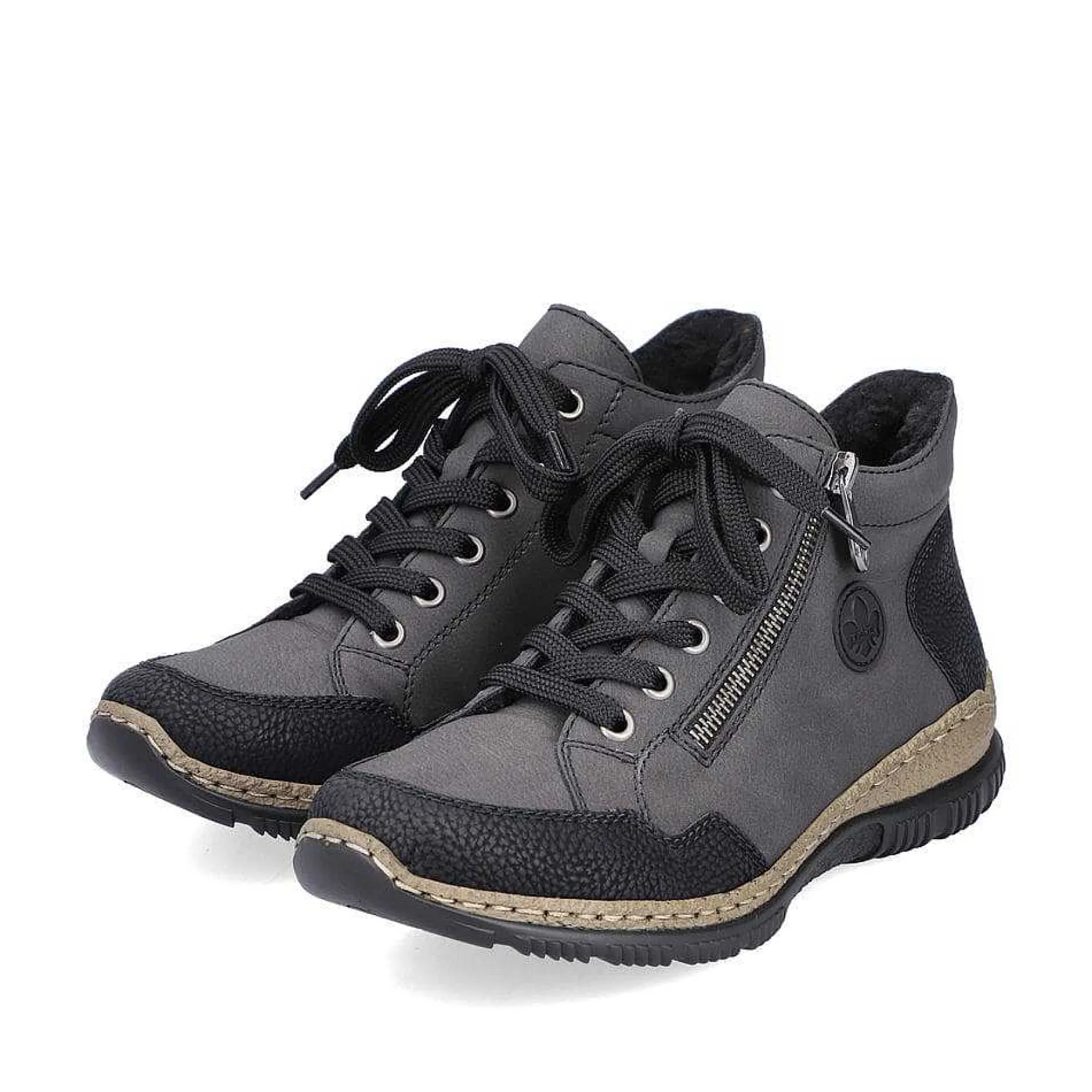 Rieker Women'S Lace-Up Shoes Anthracite