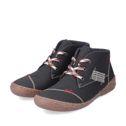 Rieker Women'S Lace-Up Shoes Deep Black