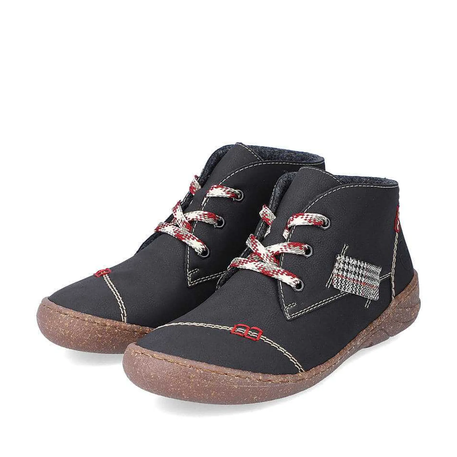 Rieker Women'S Lace-Up Shoes Deep Black