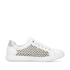 Rieker Women'S Lace-Up Shoes Crystal White