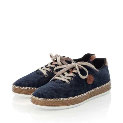 Rieker Women'S Lace-Up Shoes Navy Blue