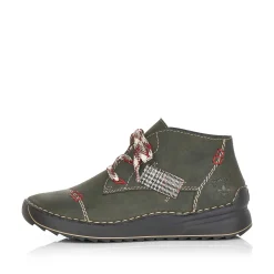 Rieker Women'S Lace-Up Shoes Khaki Green