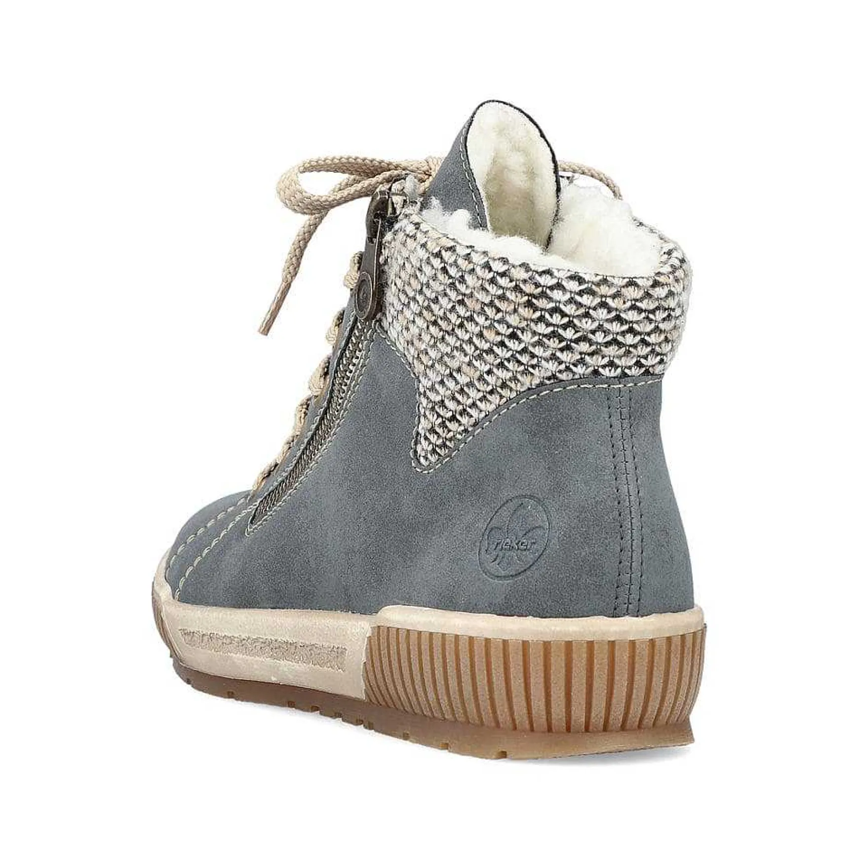 Rieker Women'S Lace-Up Shoes Blue-Gray