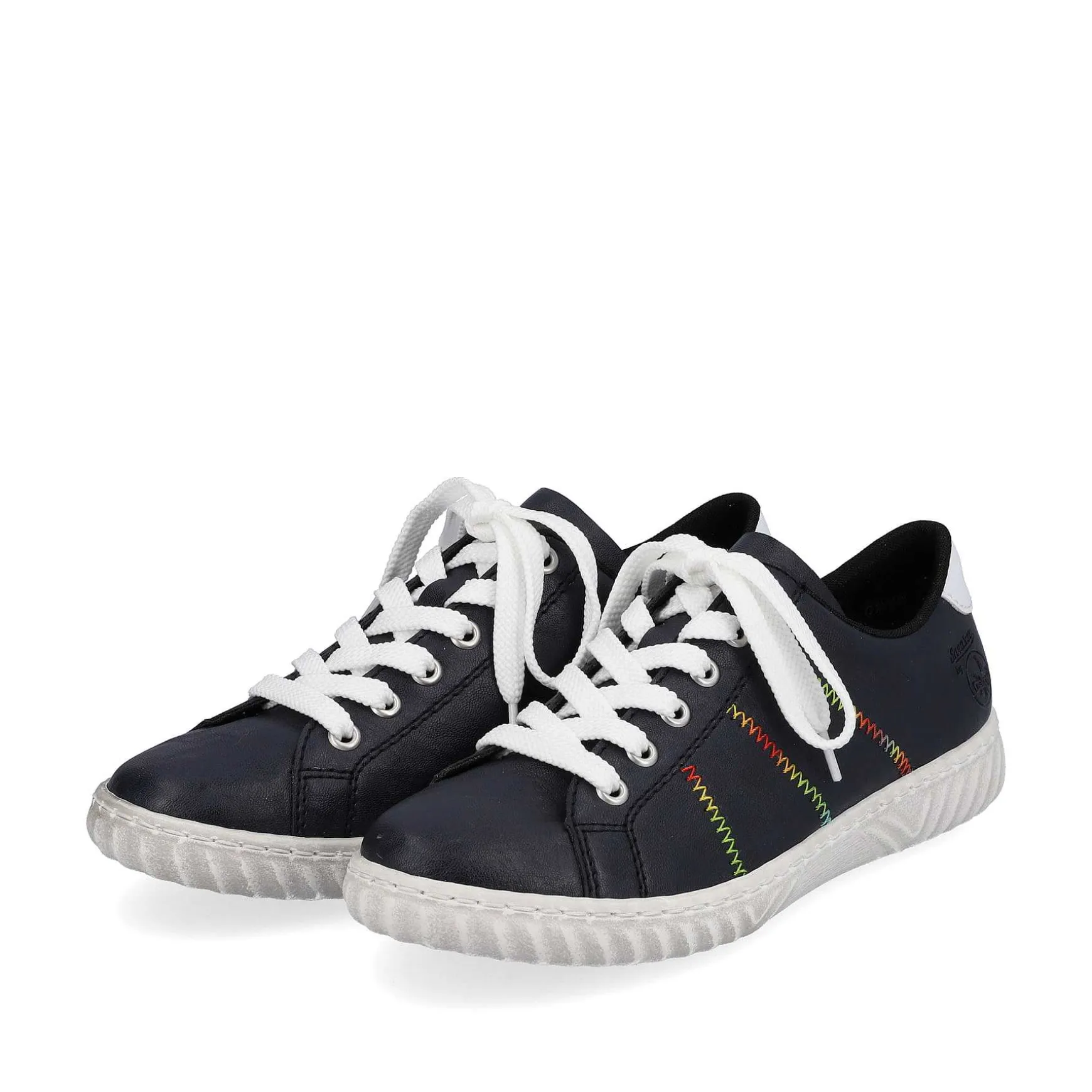 Rieker Women'S Lace-Up Shoes Navy Blue