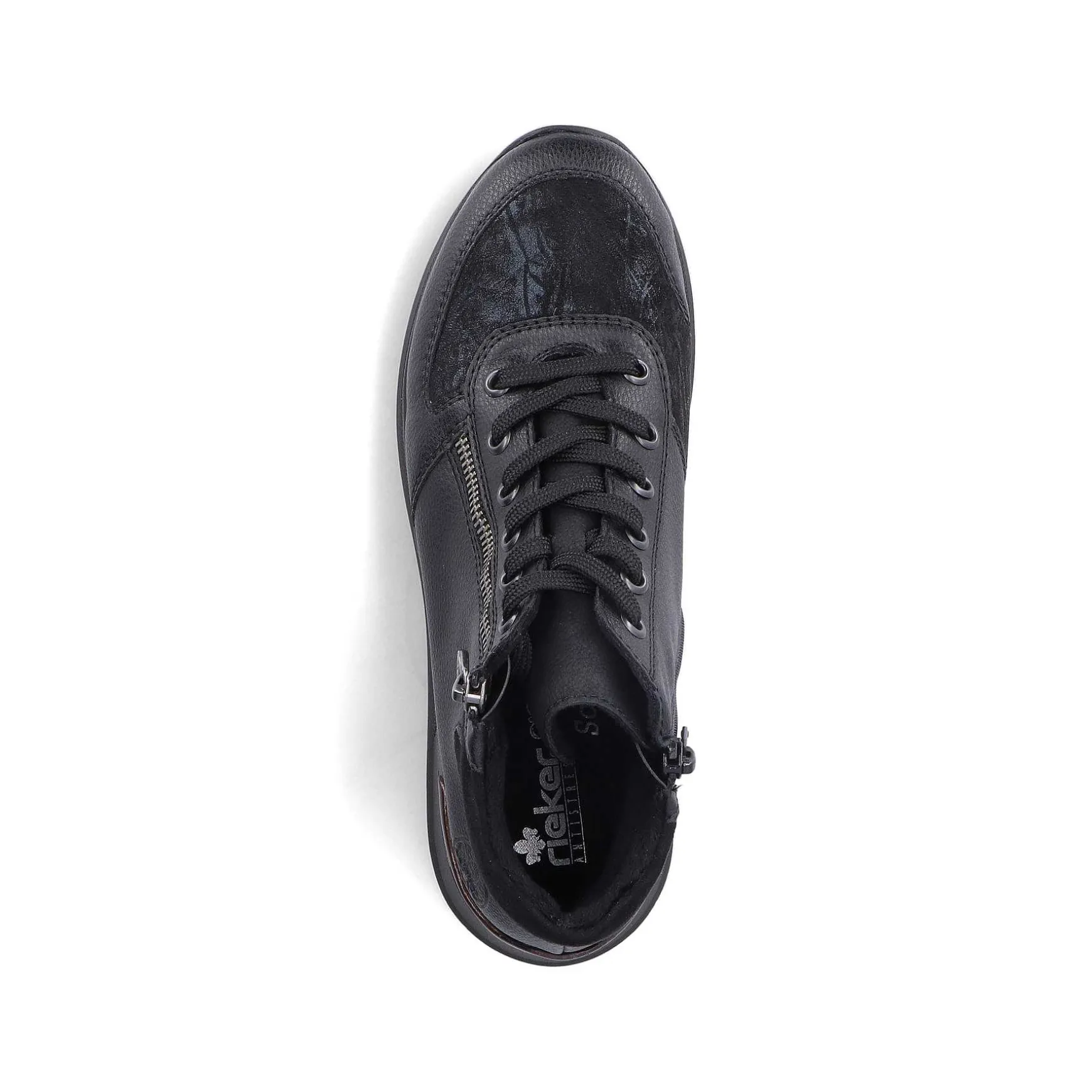 Rieker Women'S Lace-Up Shoes Deep Black