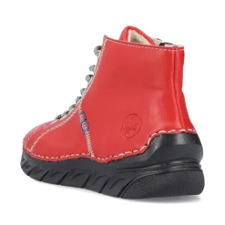 Rieker Women'S Lace-Up Shoes Fire Red