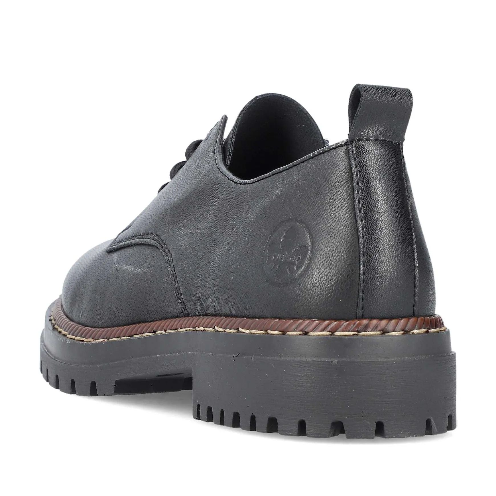 Rieker Women'S Lace-Up Shoes Night Black