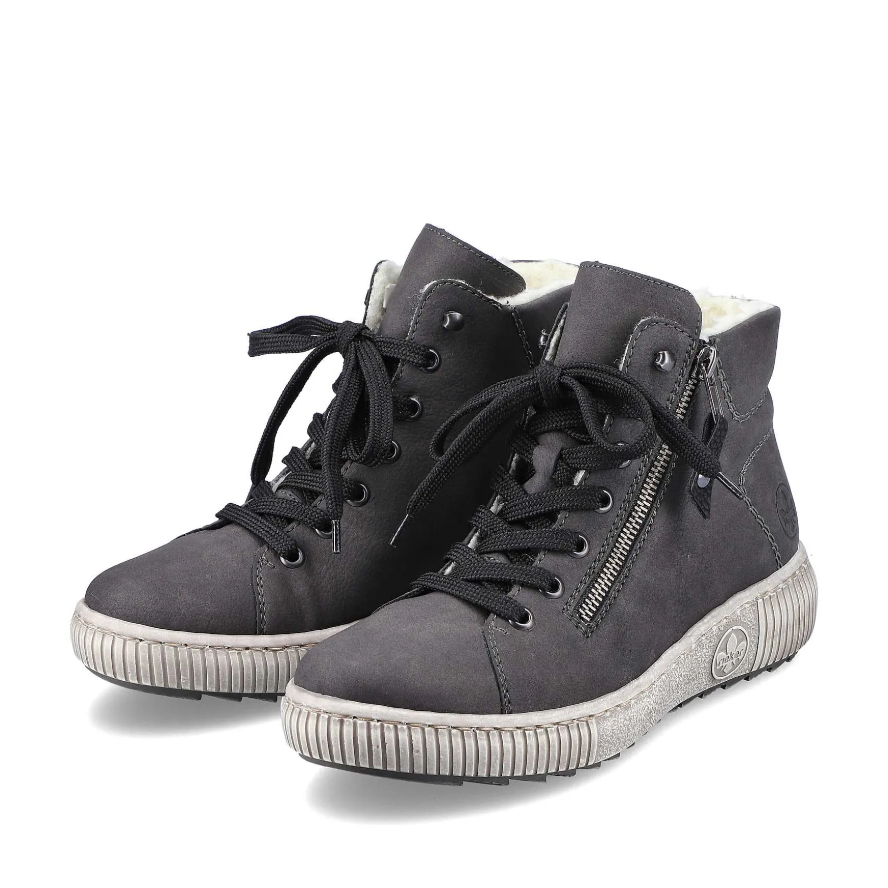 Rieker Women'S Lace-Up Shoes Anthracite