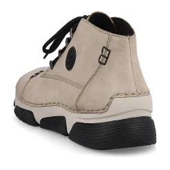 Rieker Women'S Lace-Up Shoes Cream Beige