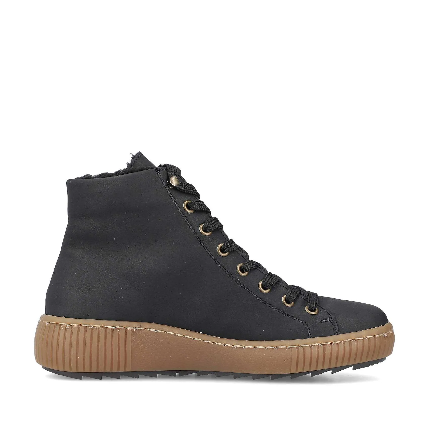 Rieker Women'S Lace-Up Shoes Asphalt Black