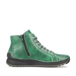 Rieker Women'S Lace-Up Shoes Emerald Green