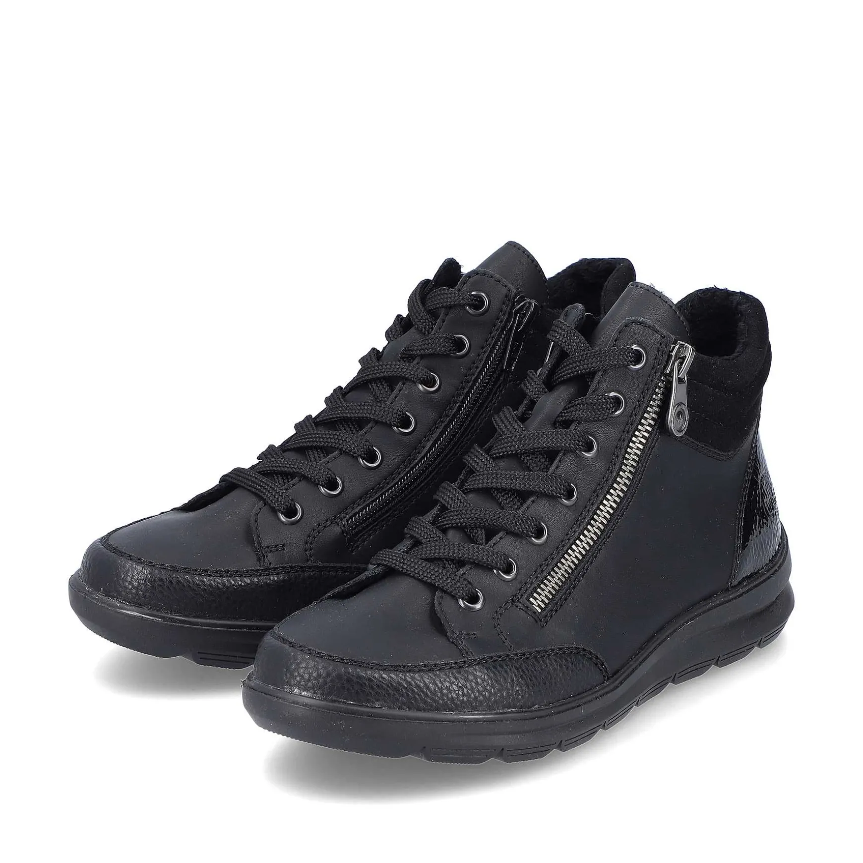 Rieker Women'S Lace-Up Shoes Deep Black