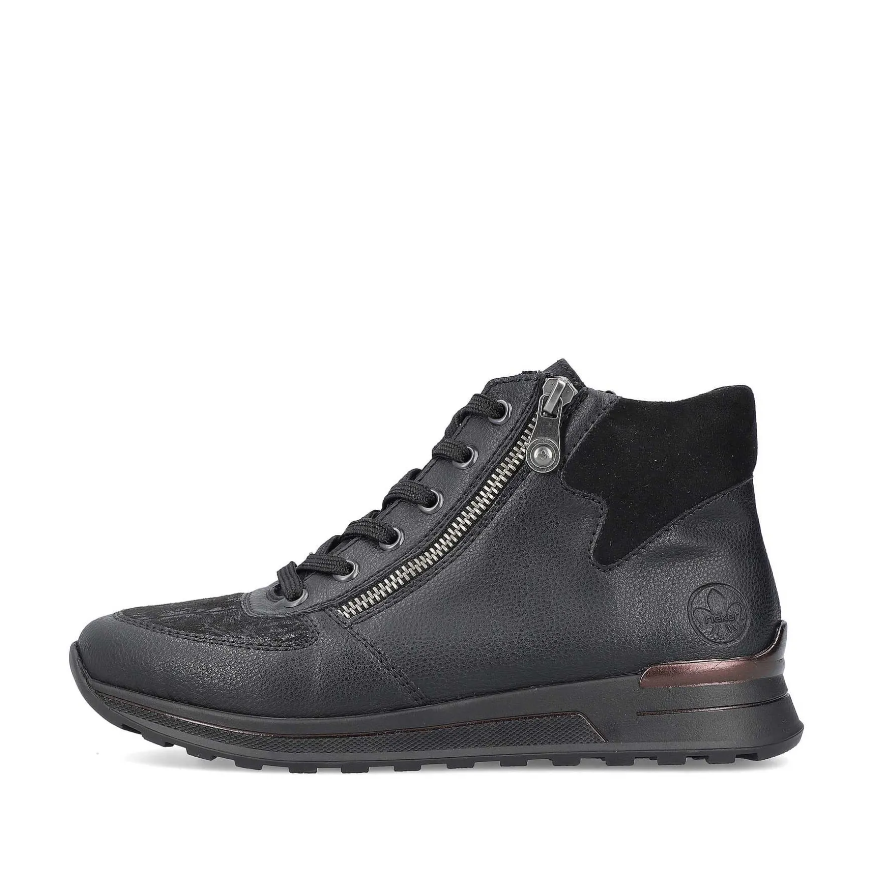 Rieker Women'S Lace-Up Shoes Deep Black
