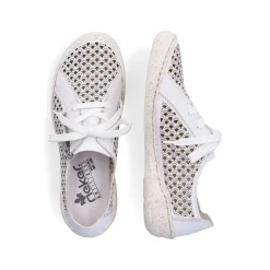Rieker Women'S Lace-Up Shoes Pure White