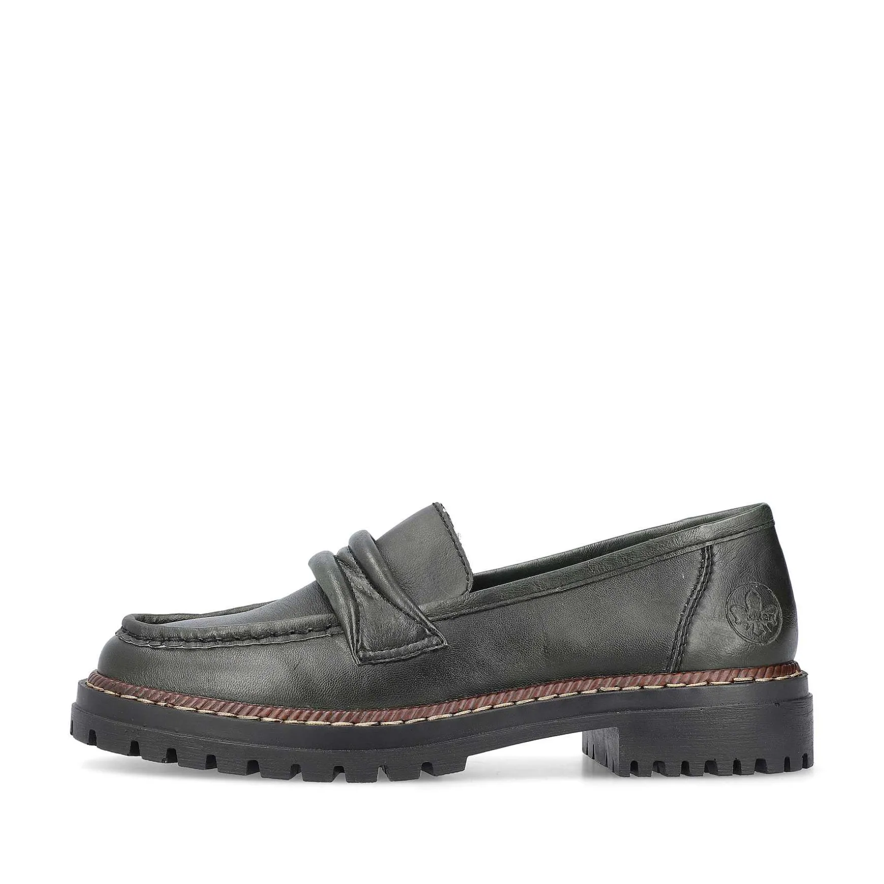 Rieker Women'S Loafers Army Green