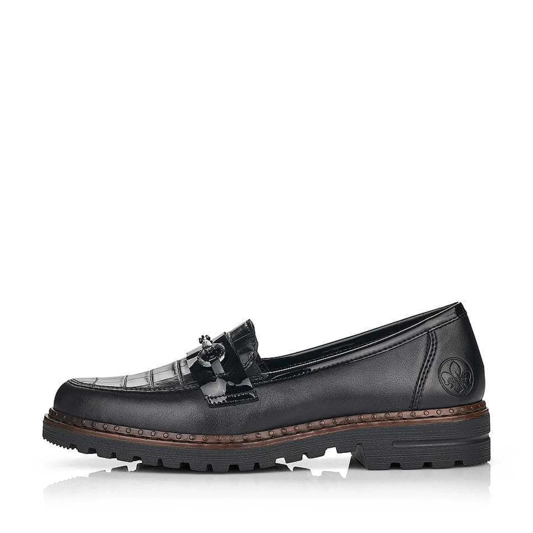 Rieker Women'S Loafers Graphite Black