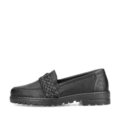 Rieker Women'S Loafers Graphite Black