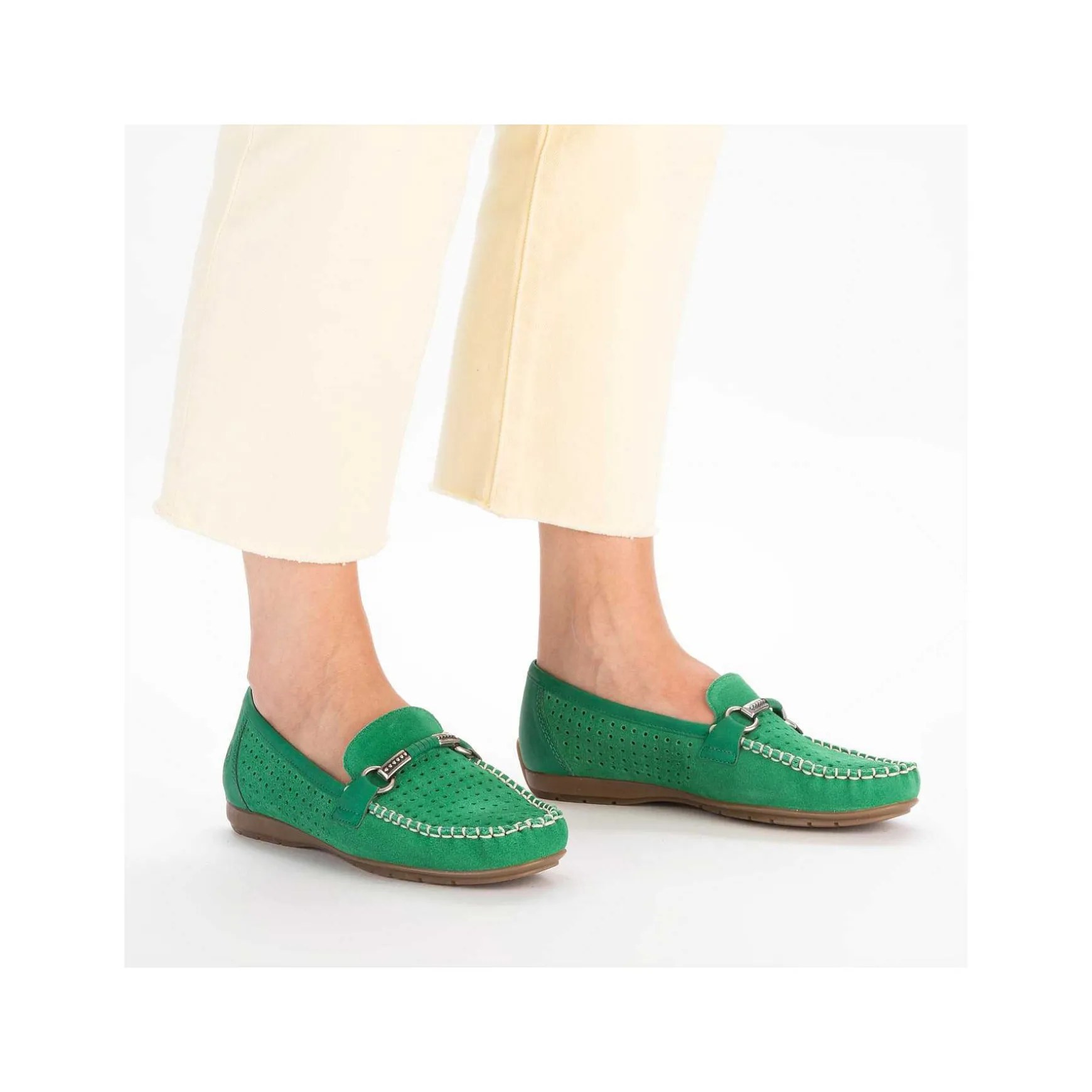 Rieker Women'S Loafers Grass Green
