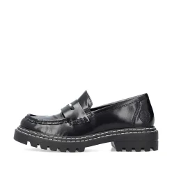 Rieker Women'S Loafers Graphite Black