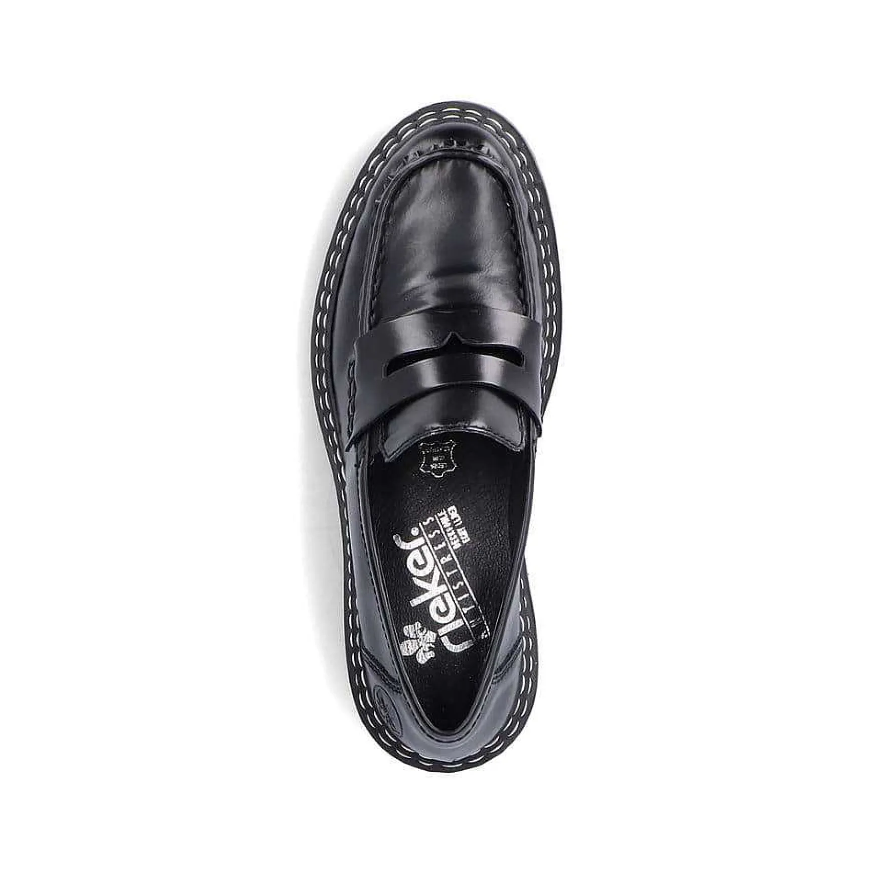Rieker Women'S Loafers Graphite Black