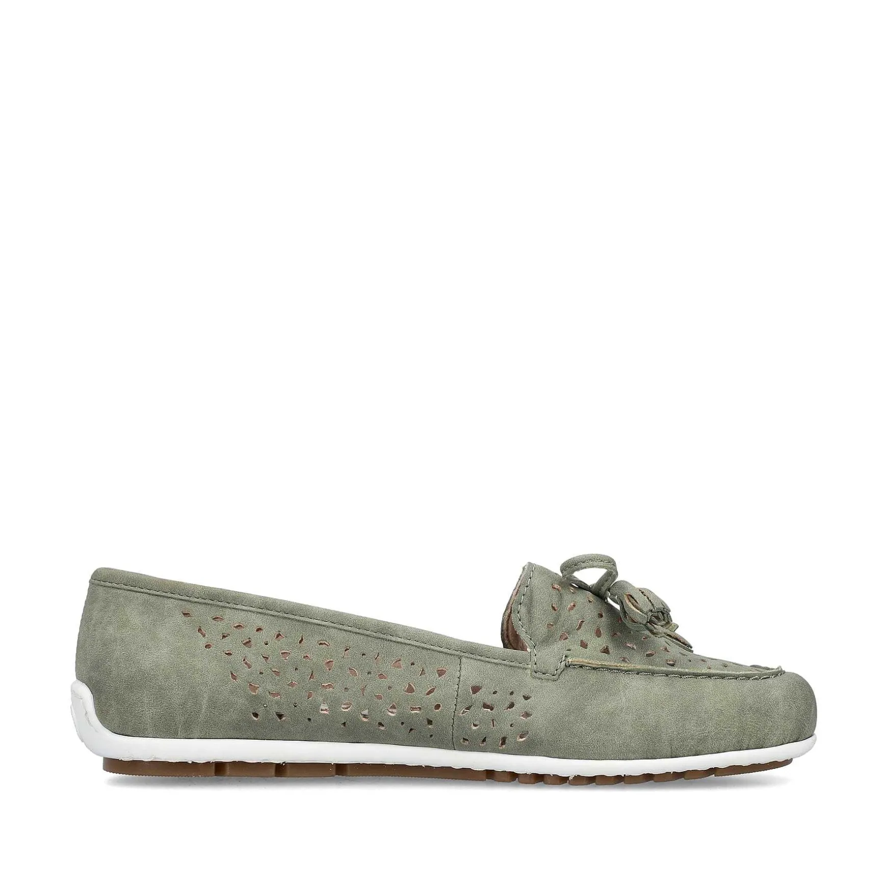 Rieker Women'S Loafers Green Grey