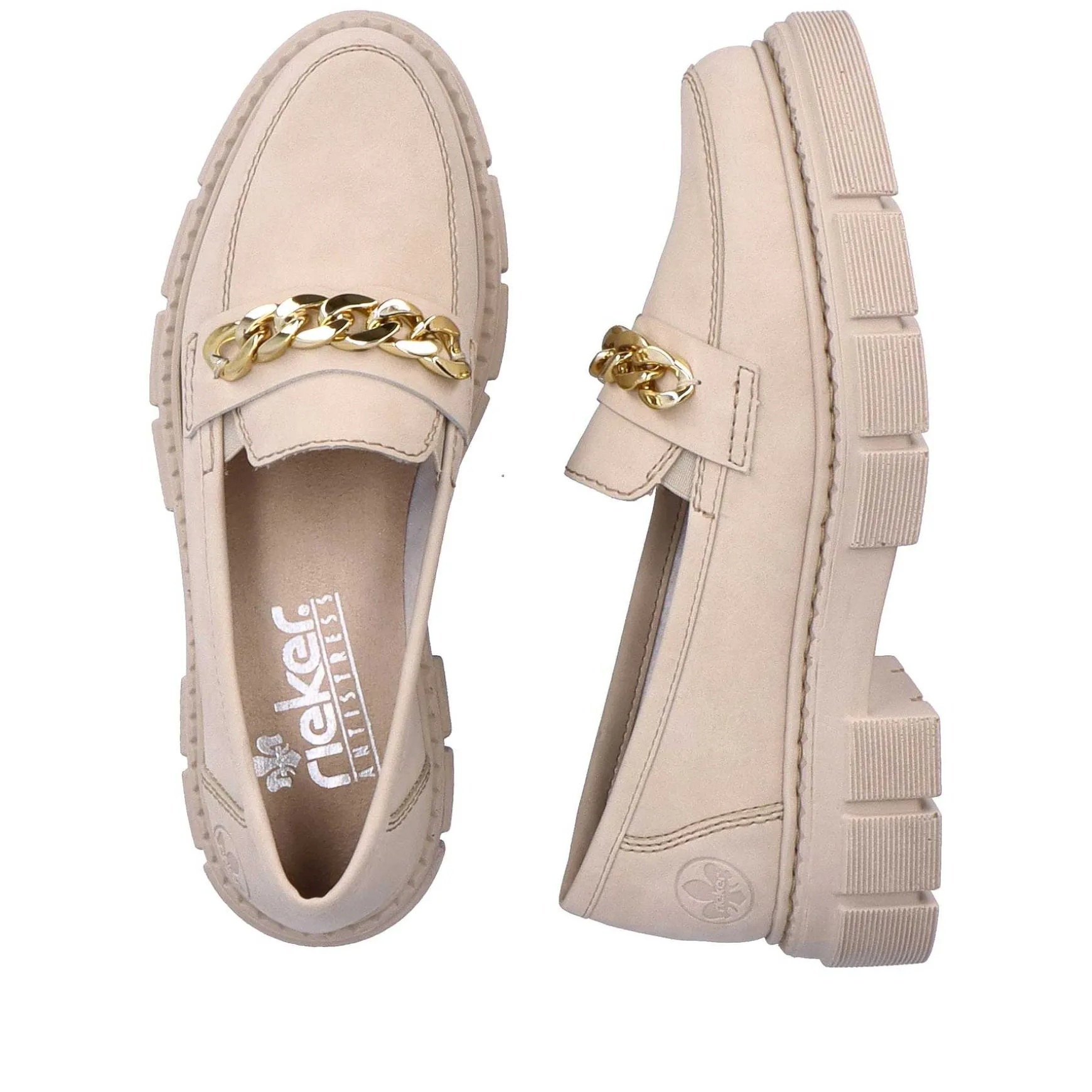 Rieker Women'S Loafers Light Beige