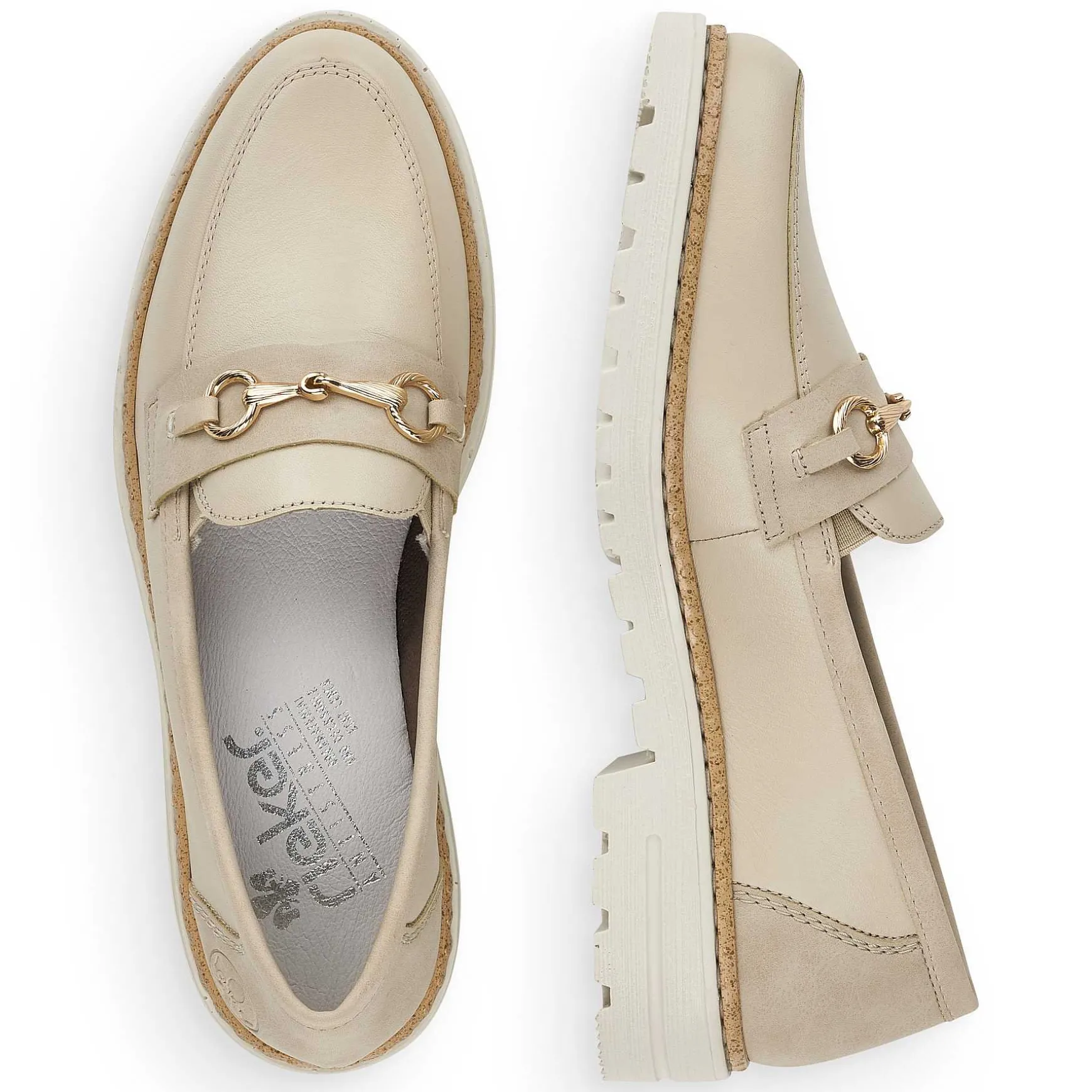 Rieker Women'S Loafers Light Beige