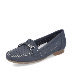 Rieker Women'S Loafers Navy Blue