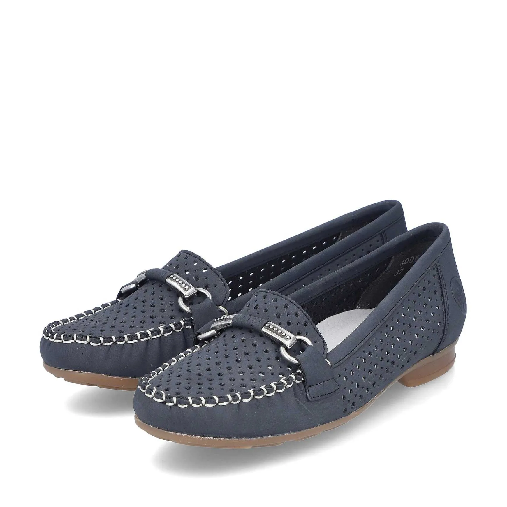 Rieker Women'S Loafers Navy Blue